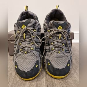Columbia Hiking Trail Sneakers - Grey/yellow -  Ventrailia Outdry - Mens Size 12